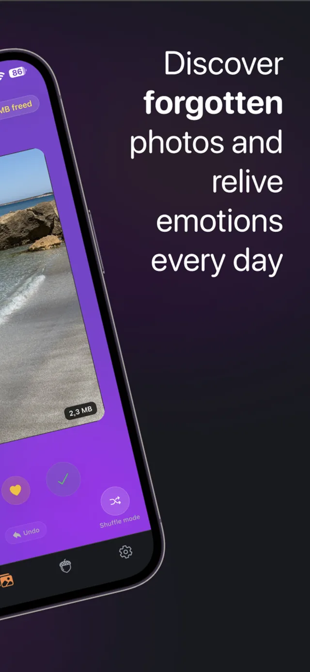 Discover forgotten photos and relive emotions every day